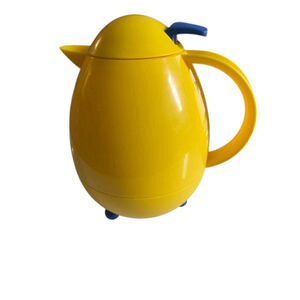 Vintage Leifheit Columbus Slany Design Thermos Insulated Yellow 80s Memphis